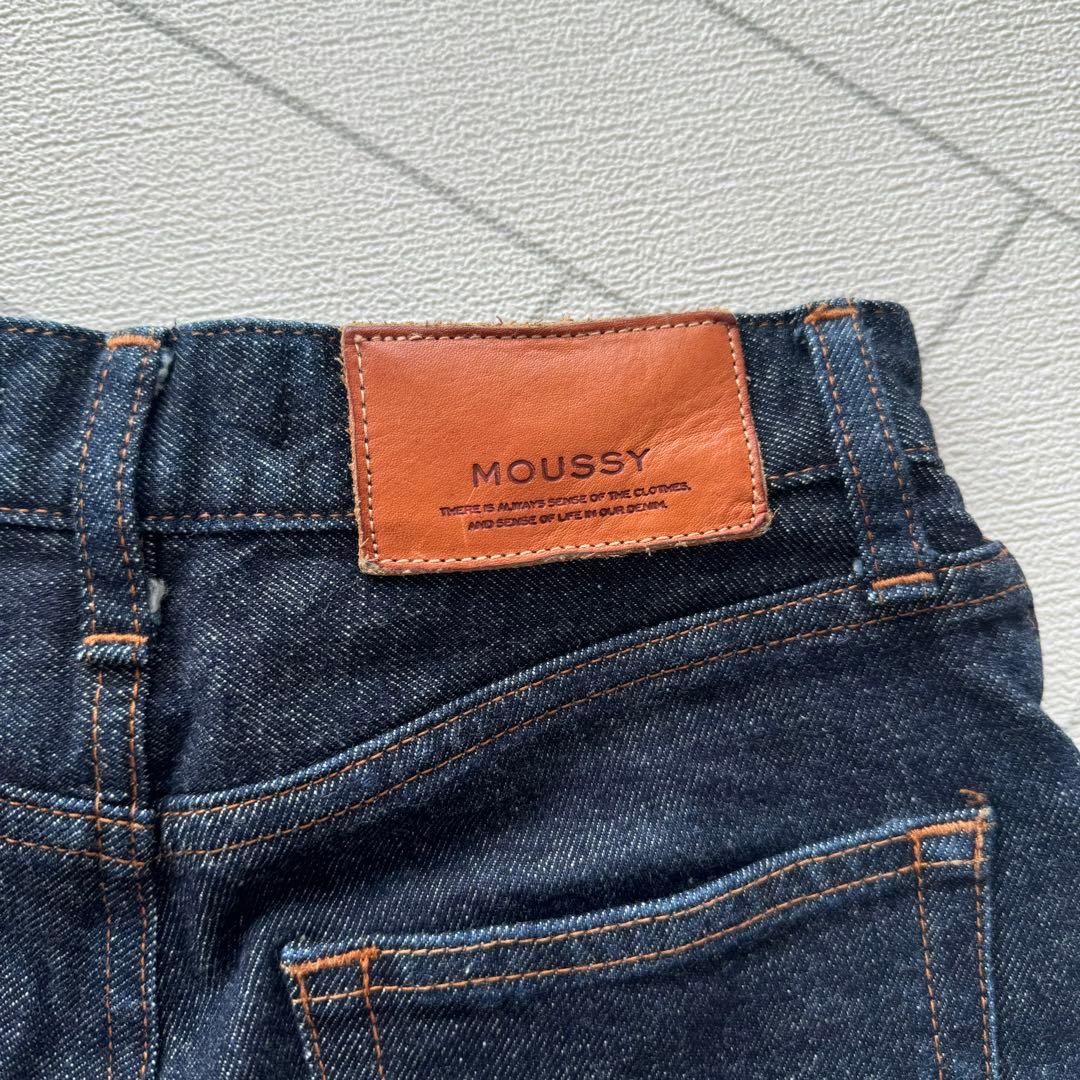 【希少】MOUSSY MVS FLARE 濃紺 ネイビー 25 フレアデニム