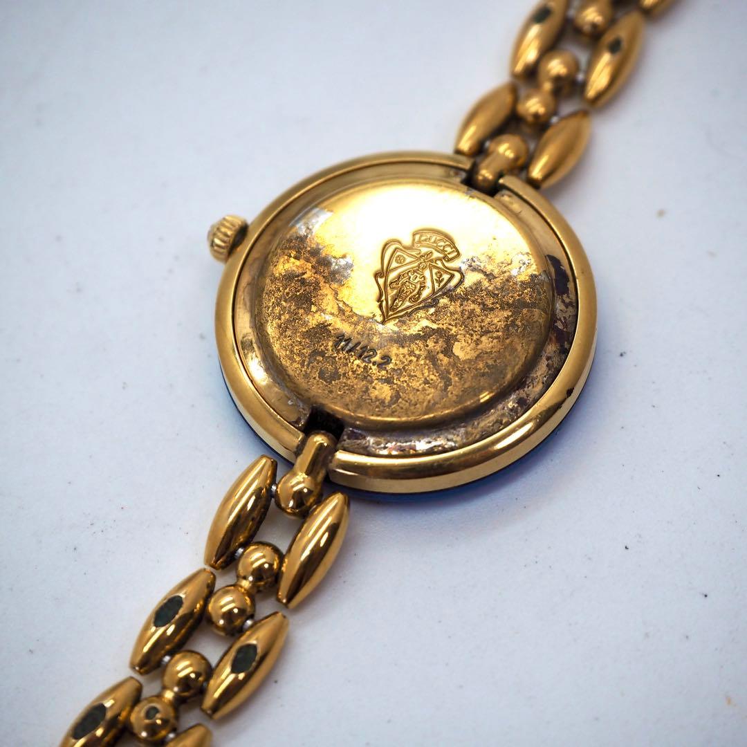 321 GUCCI レディース 時計 チェンジベゼル ゴールド ブルー　希少