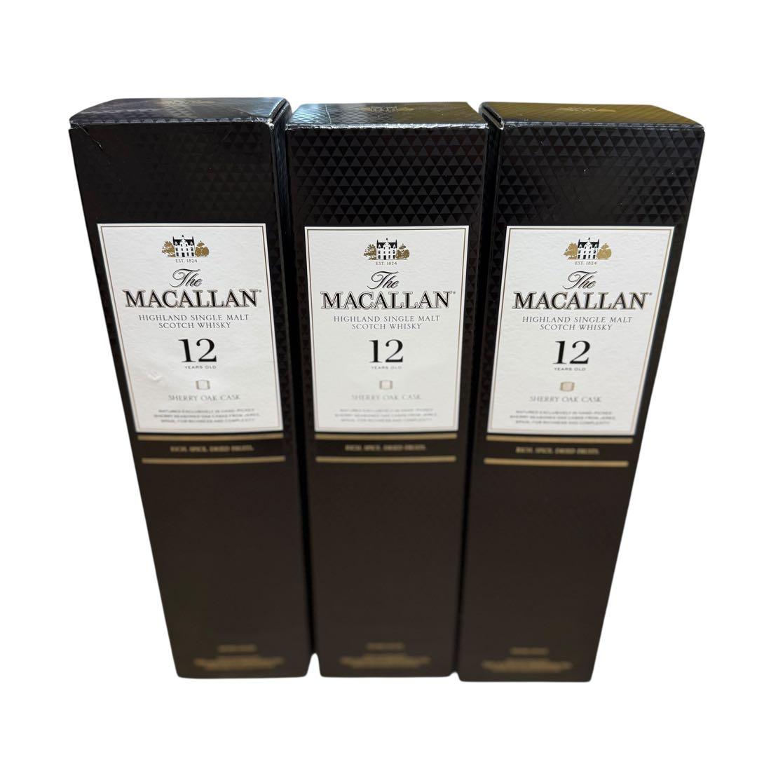 マッカラン 12年 未開栓品 3本セット