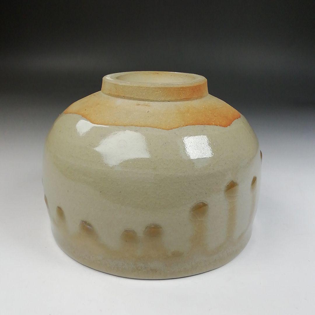 Ｗ１８８　茶碗　『因久山焼』『八代　芦沢保親 作』　共箱　抹茶碗　茶道具