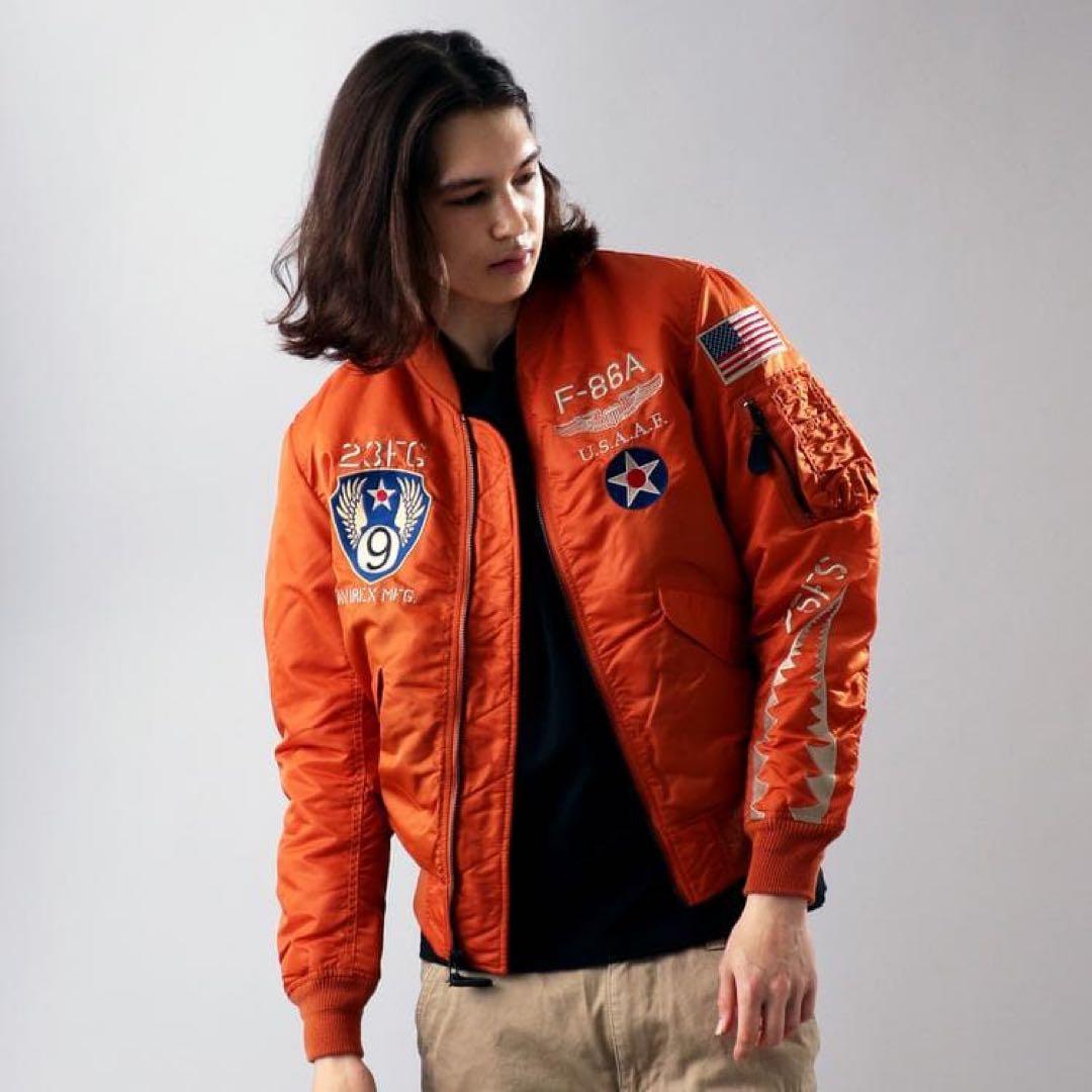 【超美品】AVIREX / MA-1 フライングシャーク