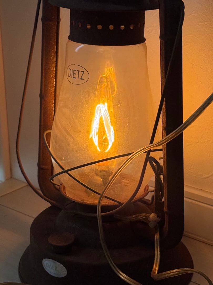 dietz ブリザード　電球仕様　コンセント　ランタン　ライト　廃盤　レア
