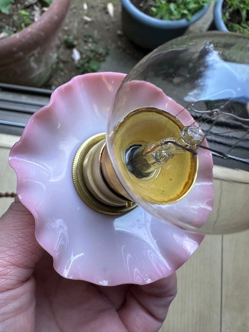 ＊リッコページになります＊ オパリンローズの小さなアトリエランプ2個＊