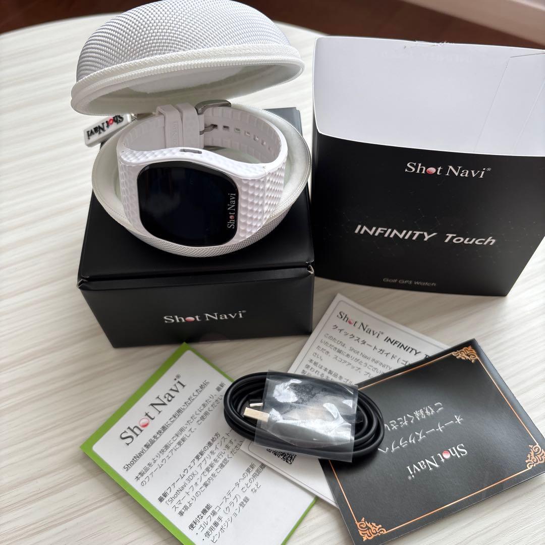 美品Shot Navi INFINITY Touch ホワイト GPSナビ