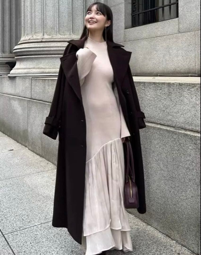 アニュアンス　ánuans 限定カラー　ドッキングニットワンピース