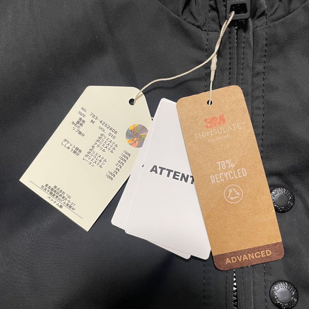 アヴィレックス　ステンシルジャケット　ブラック　M