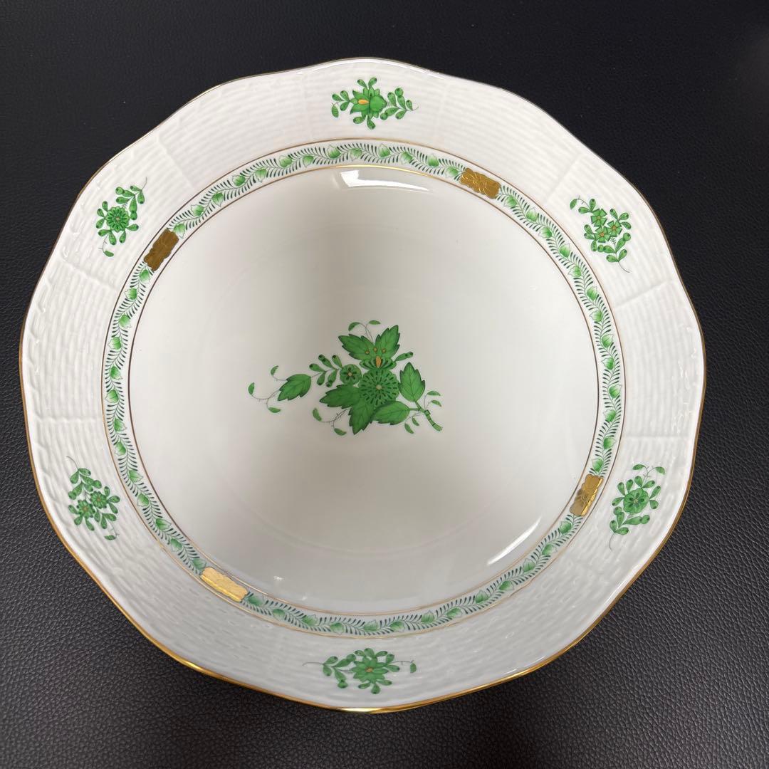 ヘレンド(HEREND) アポニーグリーン ディッシュ 26.5cm プレート