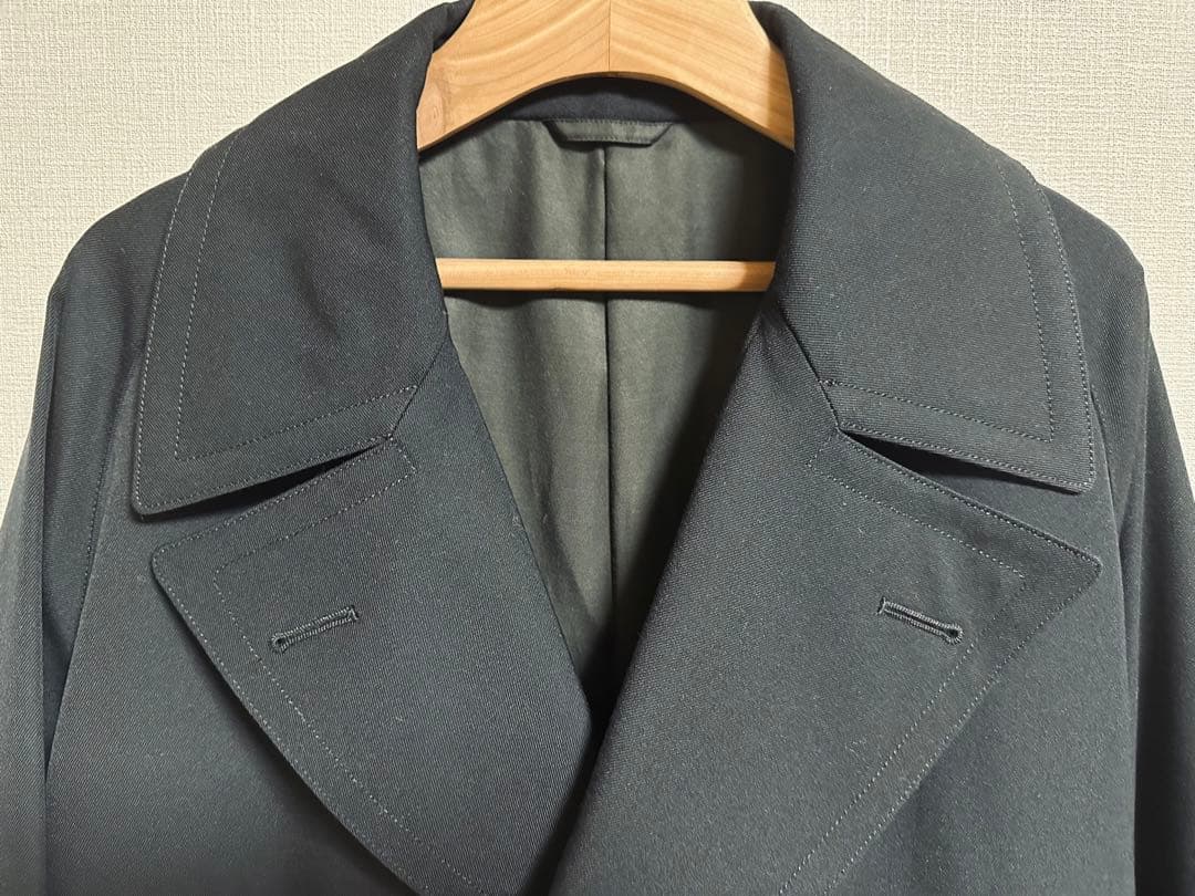 未使用❗️日本製高級ラインユナイテッドアローズLサイズチェスターコート黒ウール生地