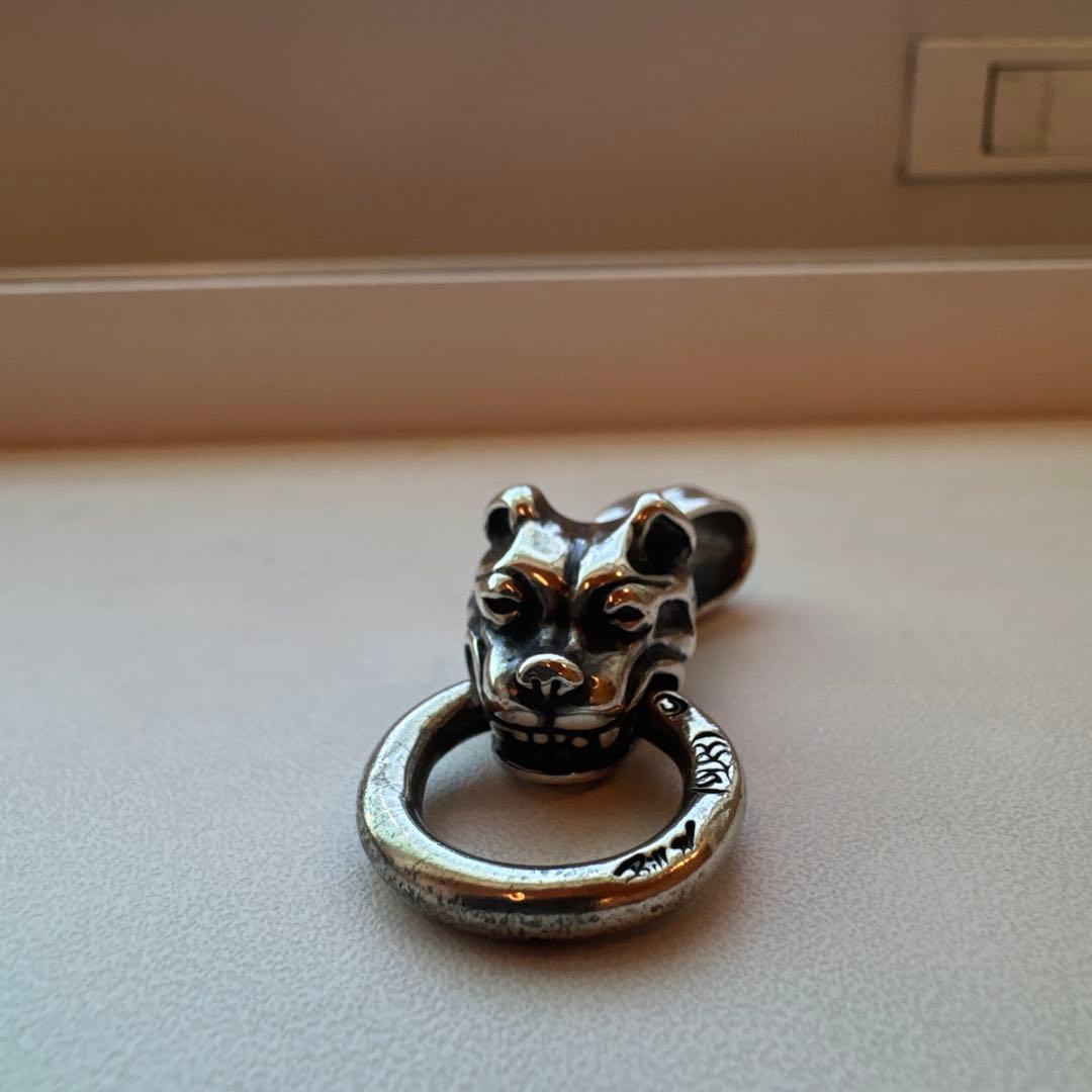 ビルウォールレザー パンサーヘッド ペンダントトップ（リング付き）シルバー925