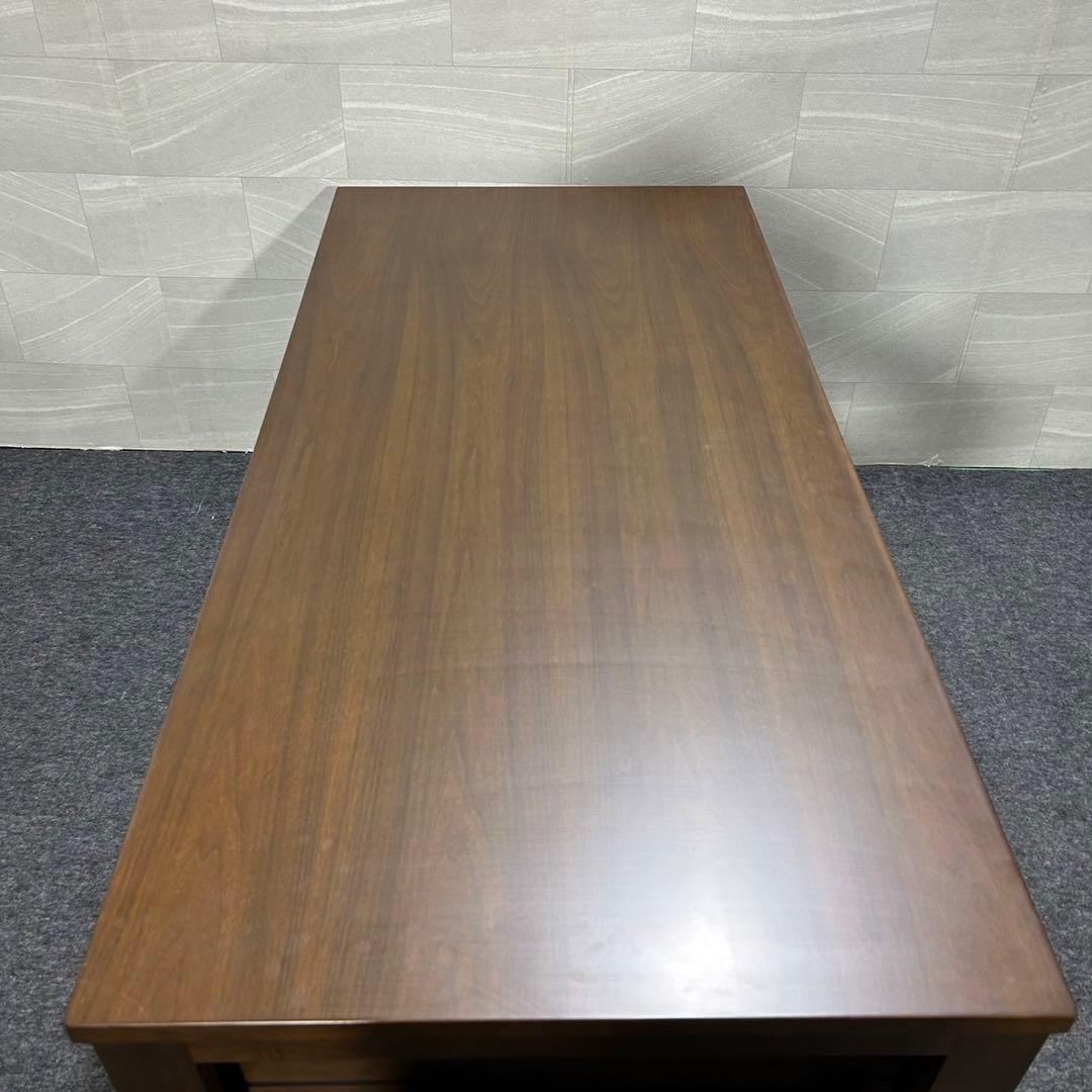 大塚家具 ダイニングセット 4人掛け 引き出し付き ダークブラウン d1928