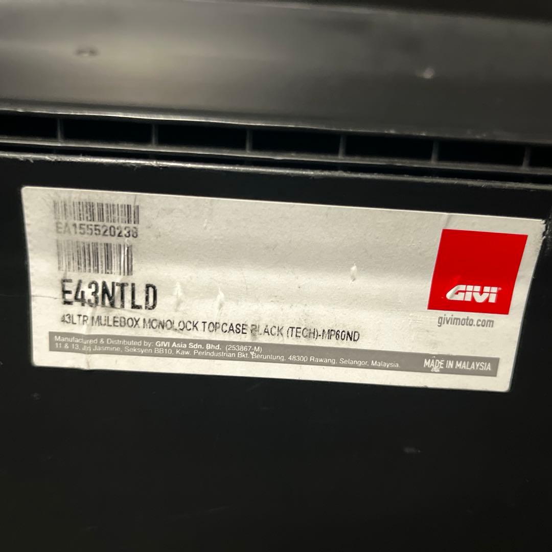 GIVI　ジビ バイク用 リアボックス モノロック 43L E43NTL