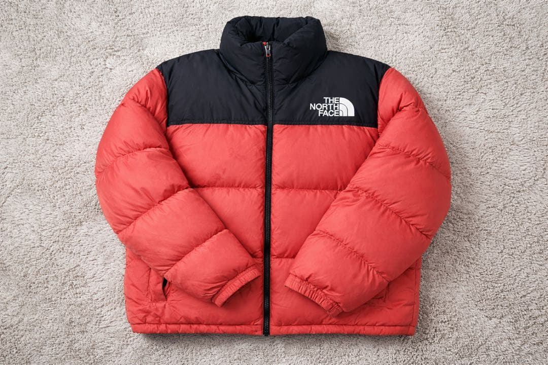THE NORTH FACE ダウンジャケット ピンク/黒 M ヌプシ