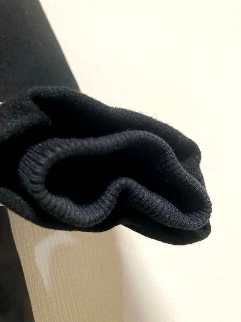 MACKINTOSH マッキントッシュ ノーカラーダウンコート 黒38 切り替え