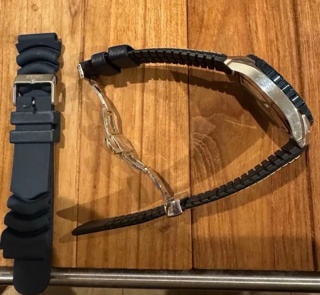 SEIKO 5 自動巻き ダイバーズウォッチ ネイビー