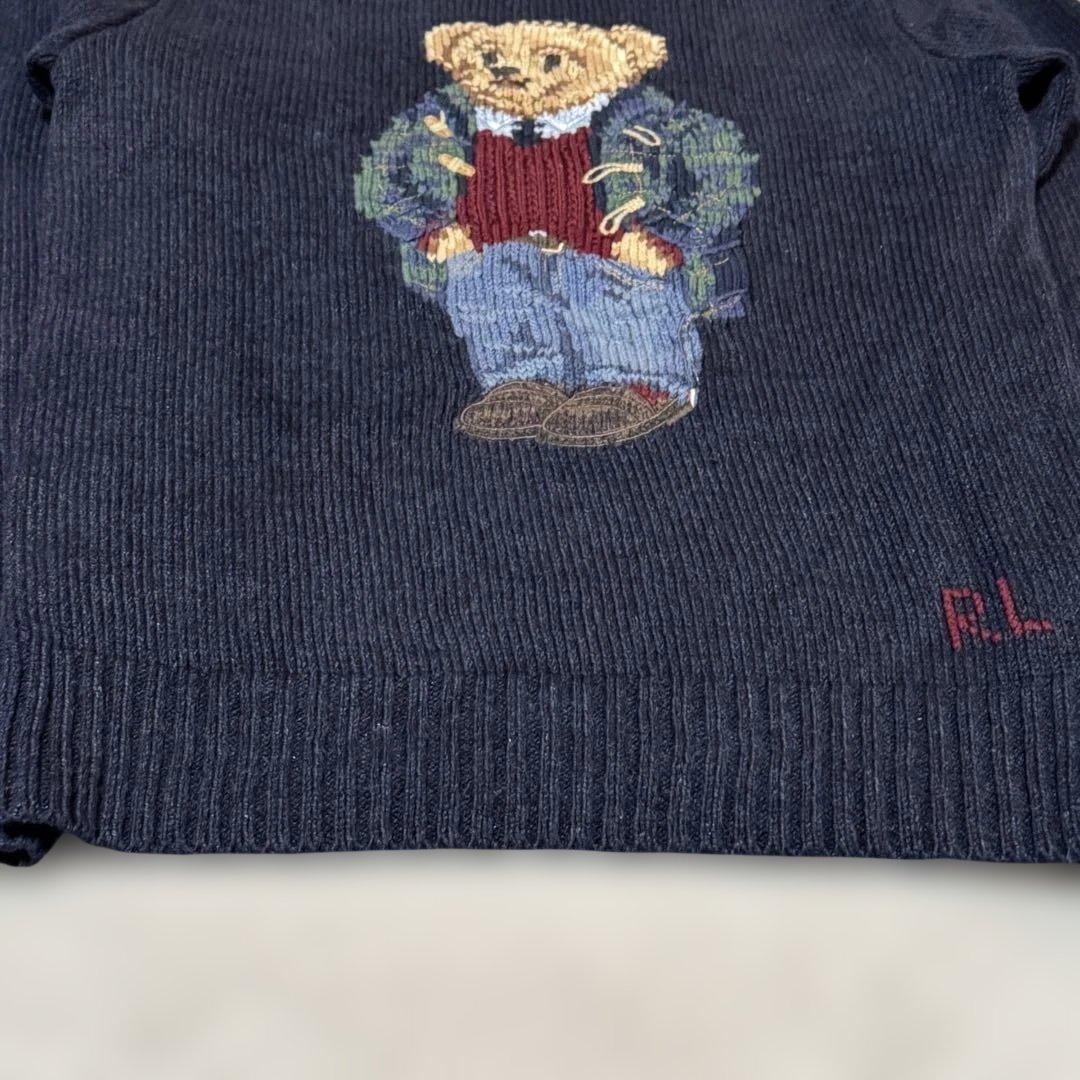POLO RALPH LAUREN ポロベア 刺繍 コットン リネン混 M