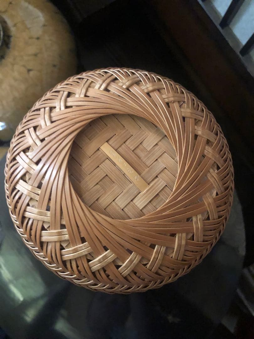 在銘　竹細工　希少　籠　竹籠　骨董