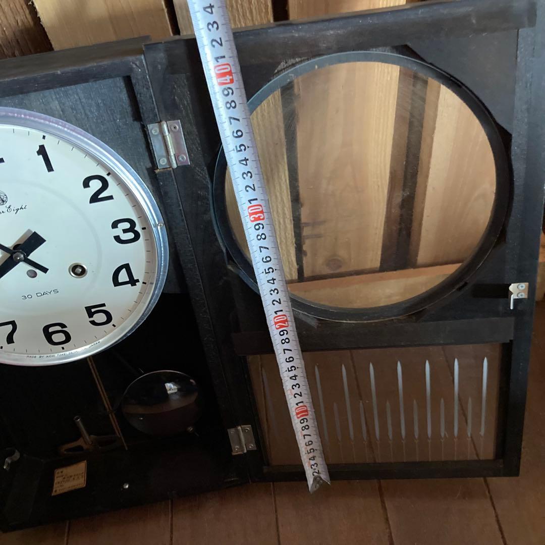 ネジ巻式 壁掛時計 アイチスーパーエイト30DAY