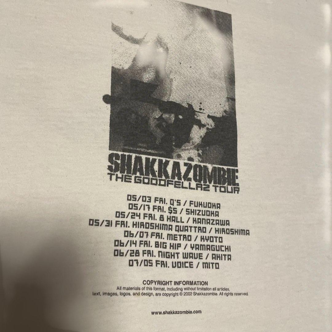 SHAKKAZOMBIE 2002 ツアーT 2XL シャカゾンビ
