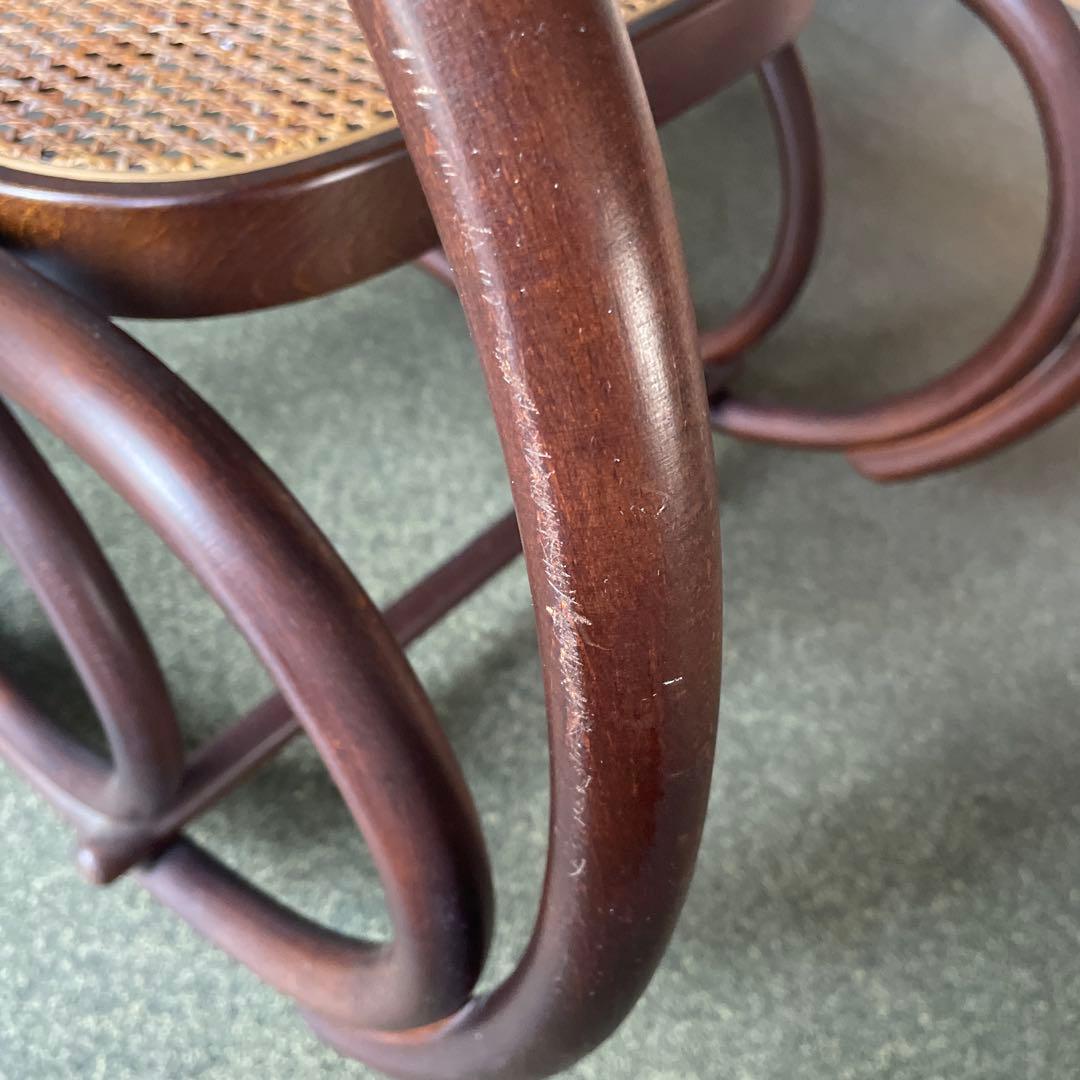 秋田木工　ロッキングチェア　籐　ラタン　曲げ木