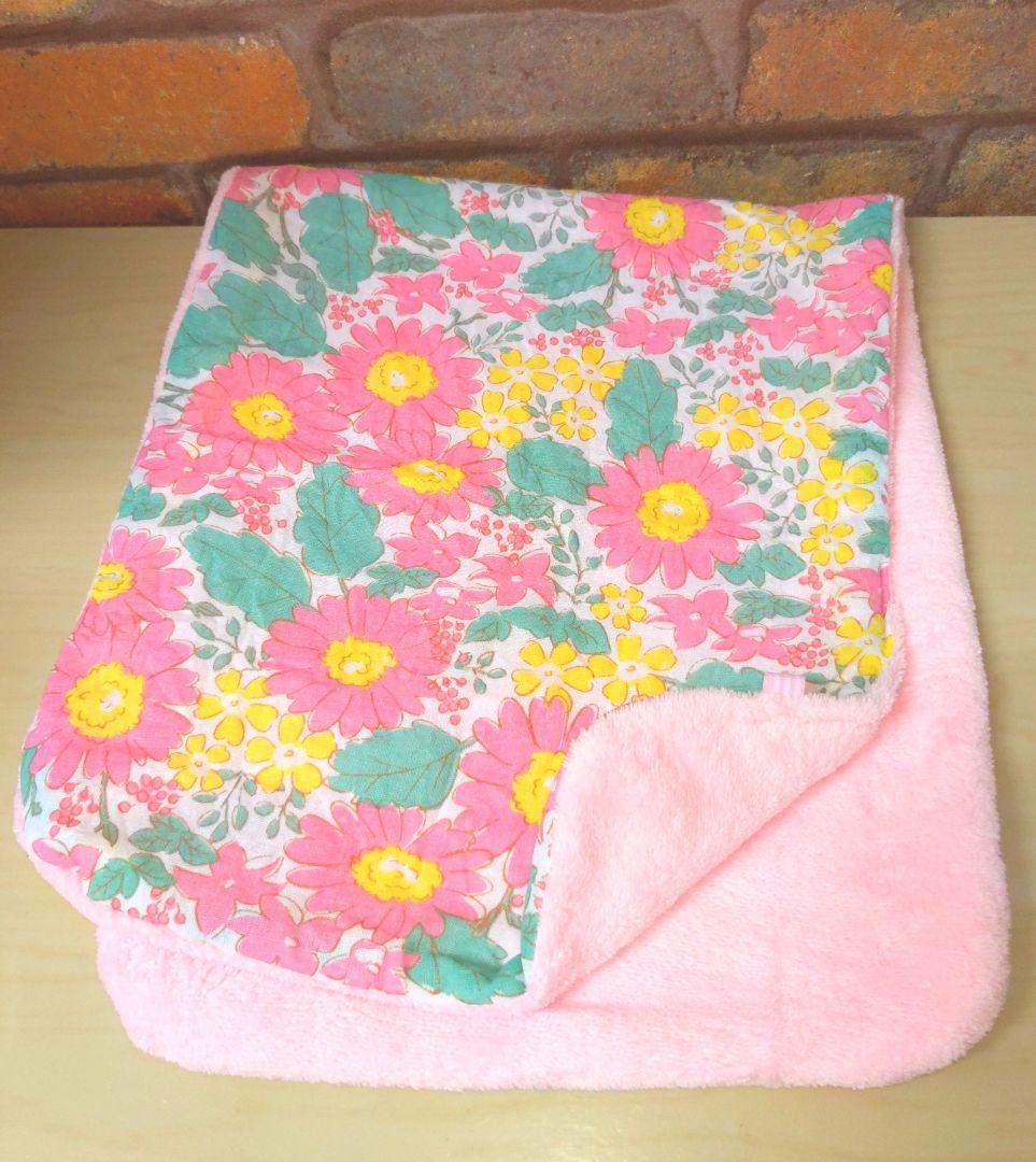 専用❤みかん＊ふわっサラ❤手拭いヘアドライタオル❤ピンクFlower♥