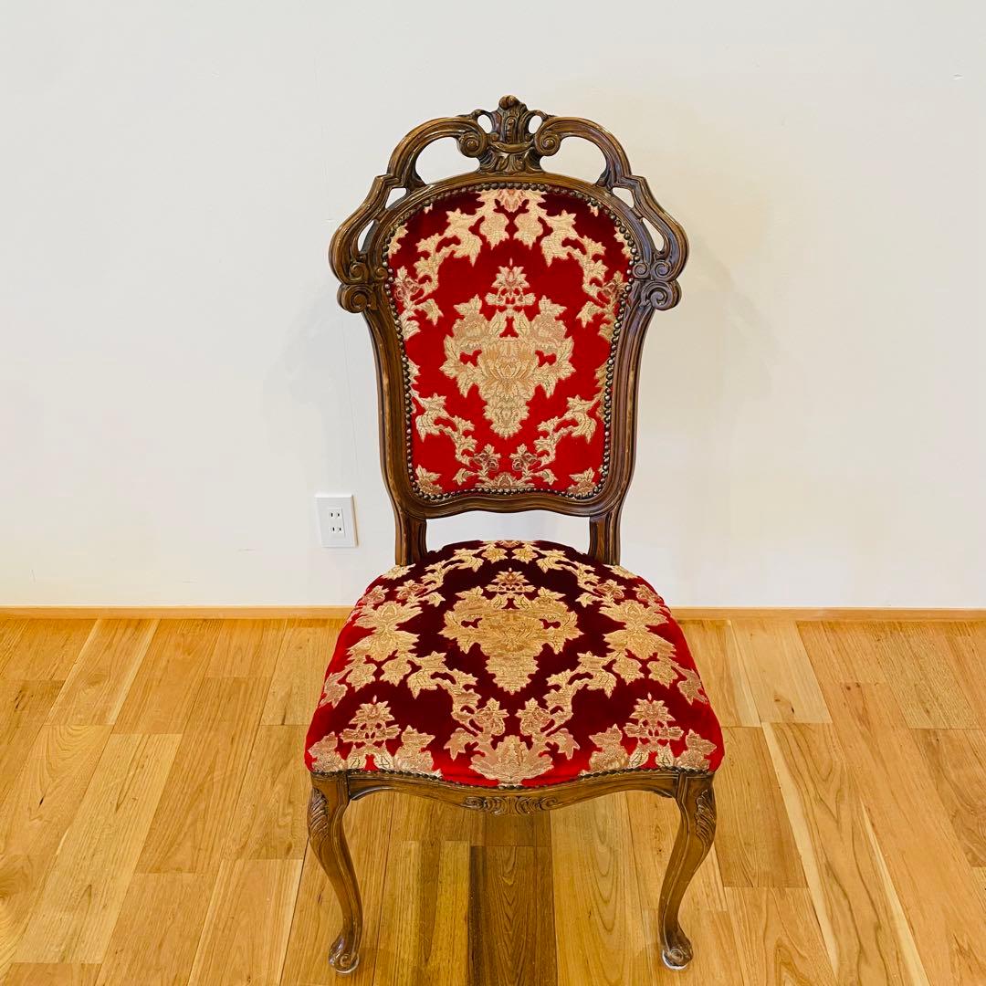 イタリアダイニングチェア 金華山赤金猫脚椅子ヨーロピアン ロココ ③