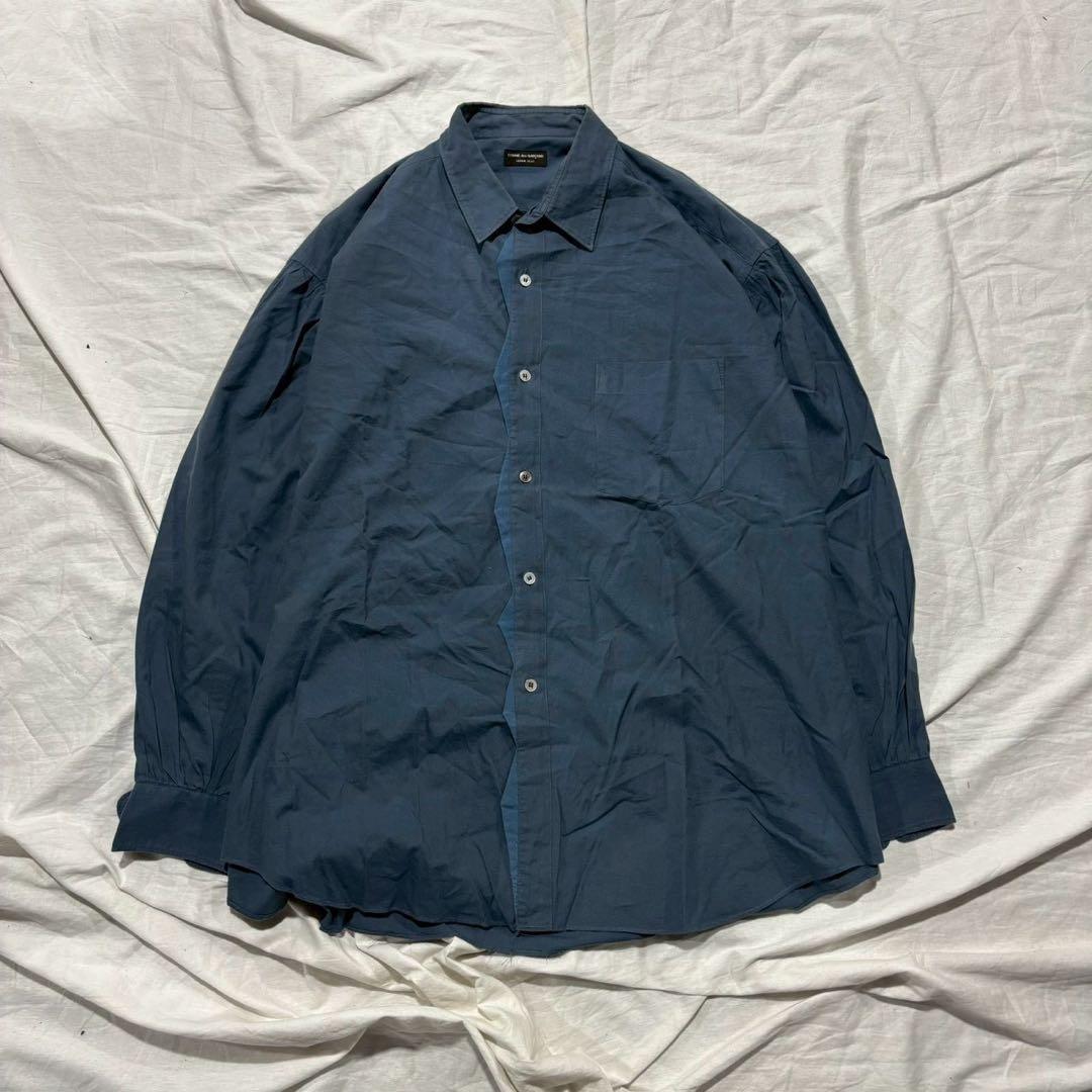 COMME des GARÇONS コットンシャツ ネイビー 長袖