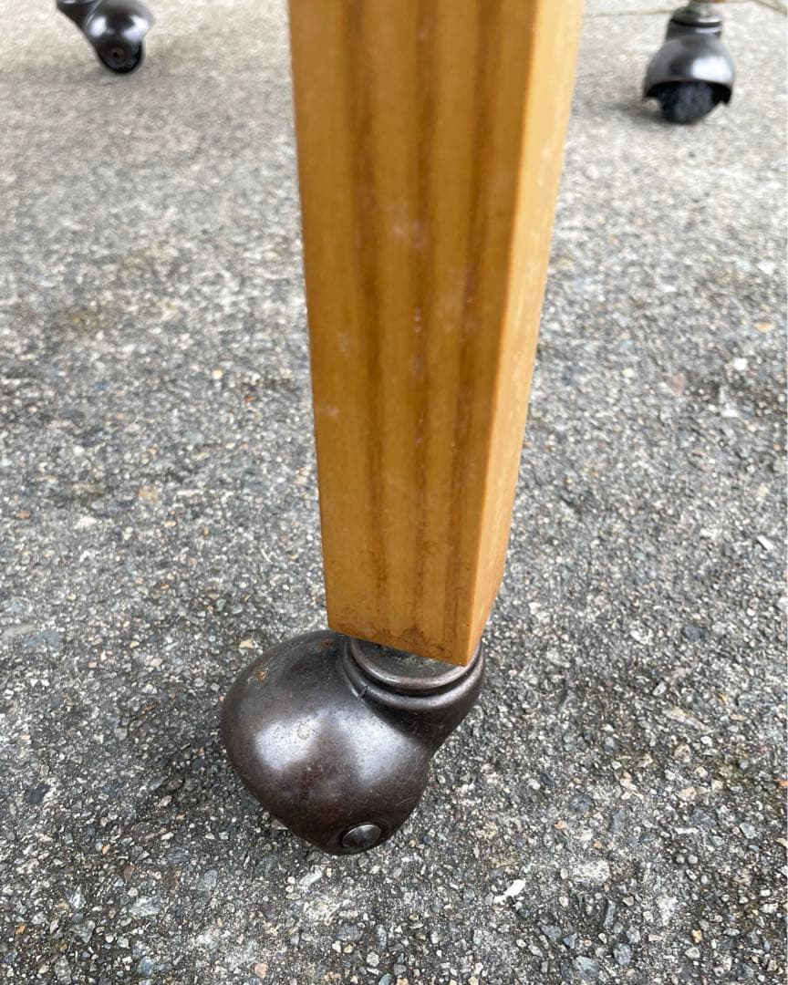 稀少/カリモク家具/ダイニングチェア/アームチェア/椅子/キャスター付き/②