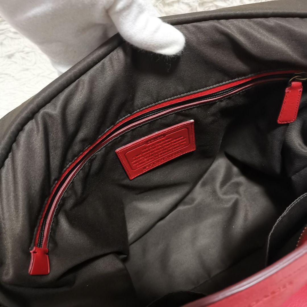 COACH トートバック ロゴ刻印 ゴールド金具 レザー