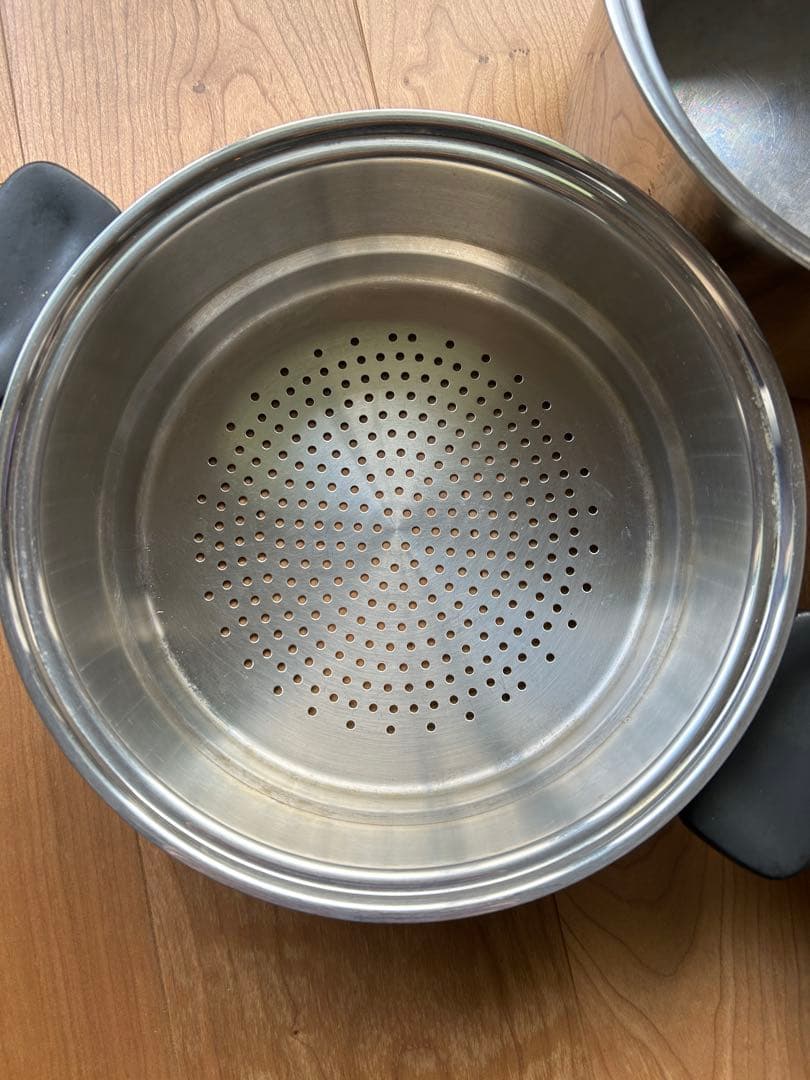 VitaCraft ステンレス両手鍋　蒸し器付 2段