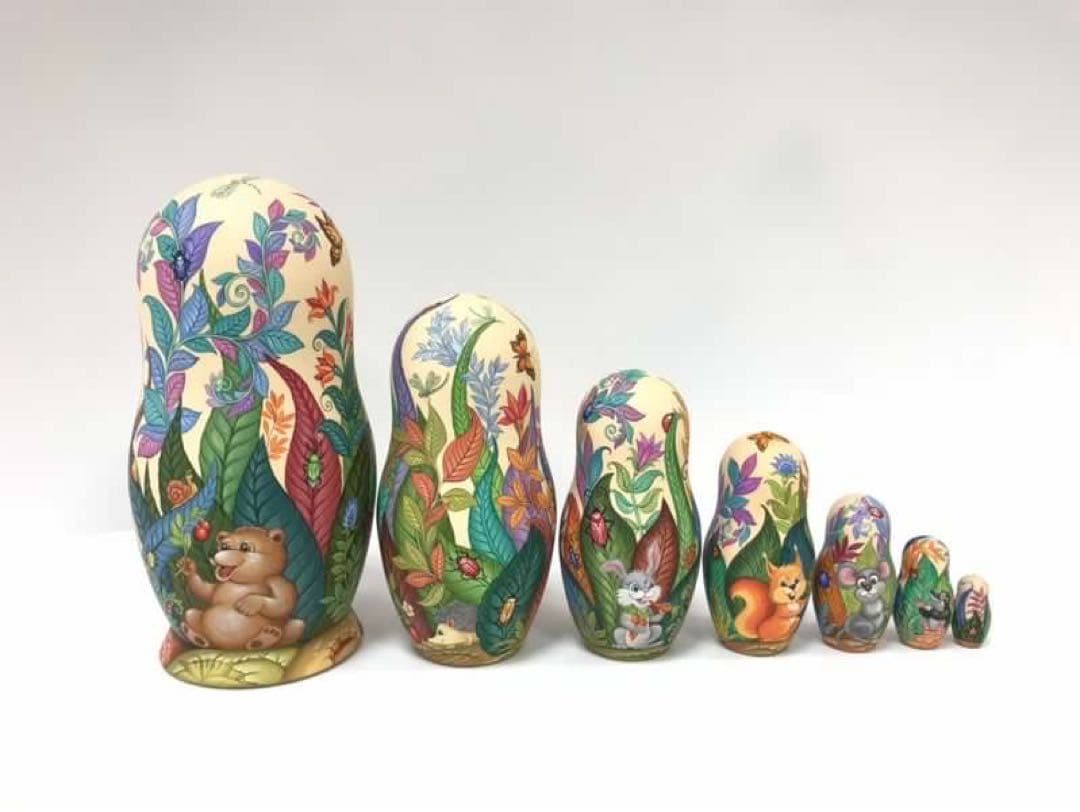 ロシア雑貨☆ファンタジーマトリョーシカ(7P)コブロフ工房