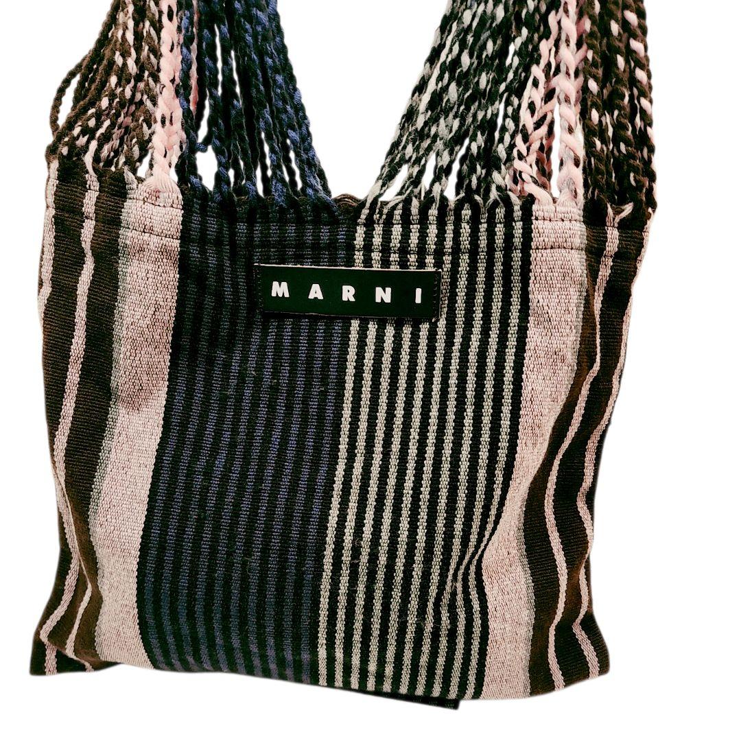 MARNI マルニ ハンモックバッグ ストライプ トートバッグ Ａ４ マルチ色