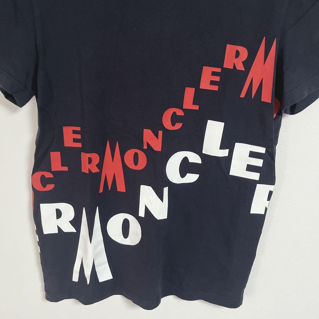 MONCLER モンクレール ロゴプリント Tシャツ ネイビー