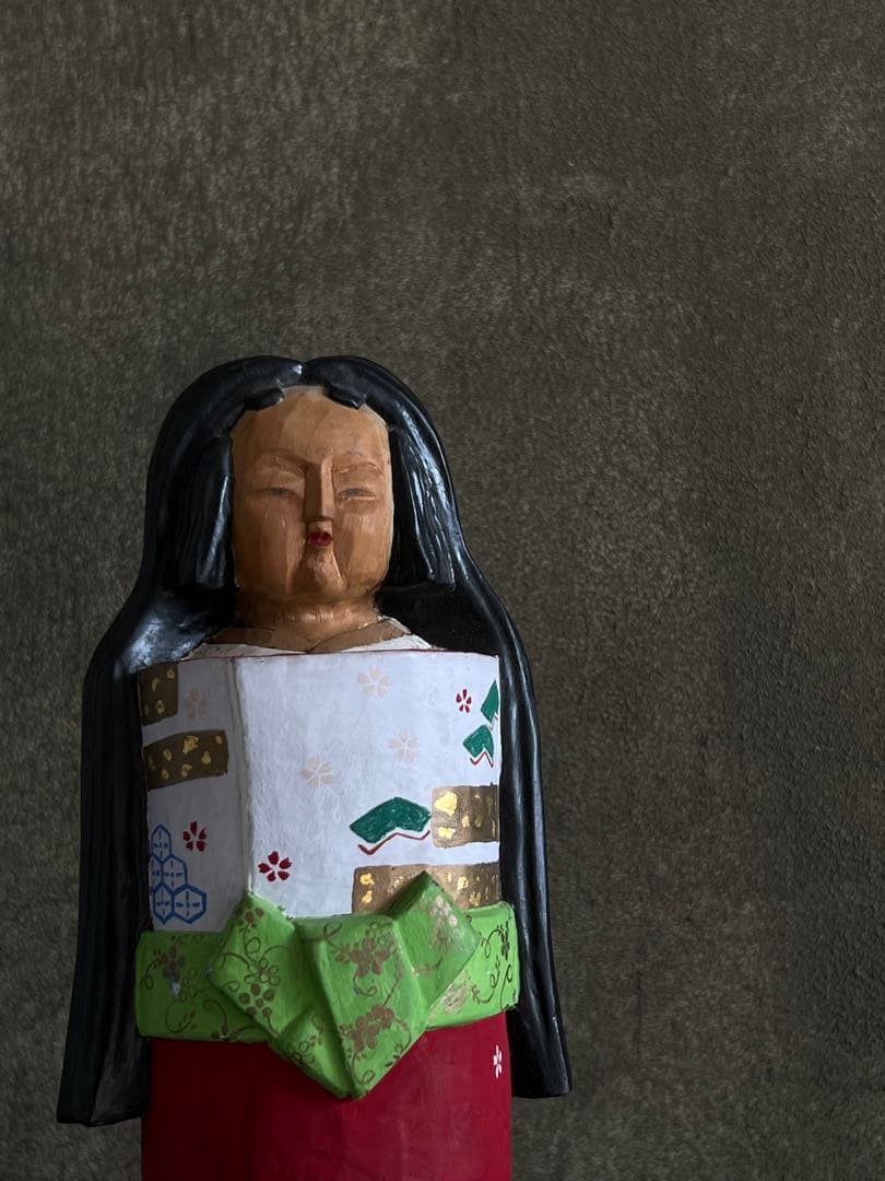 木彫 一刀彫 立ち雛人形／雛祭り 桃の節句 奈良一刀彫 井波彫刻 伝統工芸 民藝