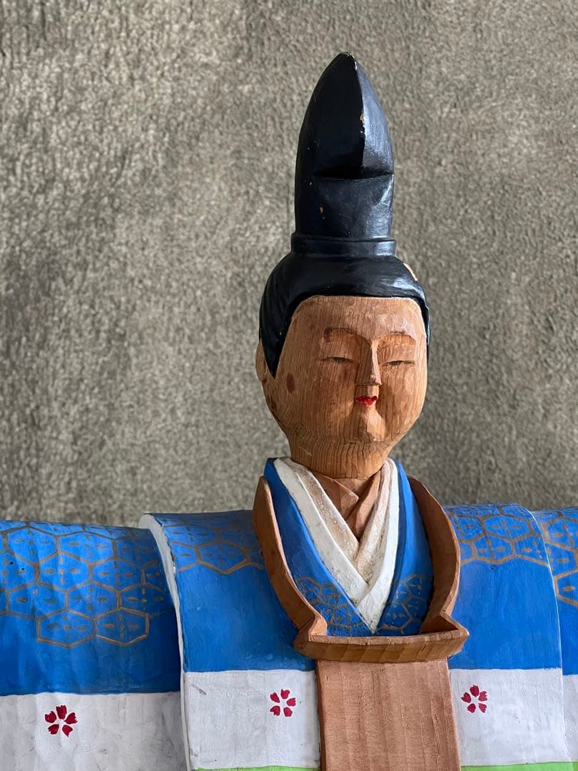 木彫 一刀彫 立ち雛人形／雛祭り 桃の節句 奈良一刀彫 井波彫刻 伝統工芸 民藝