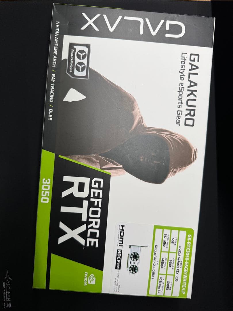 玄人志向GALAX GeForce RTX 3050 LP 6GB ホワイト