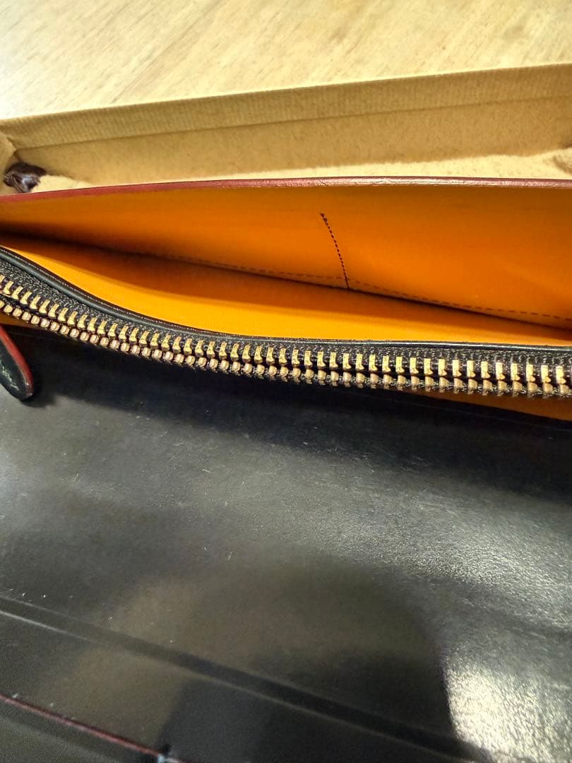 ス*パ様 GANZO シェルコードバン2 ファスナー小銭入れ付　長財布 ホーウィ