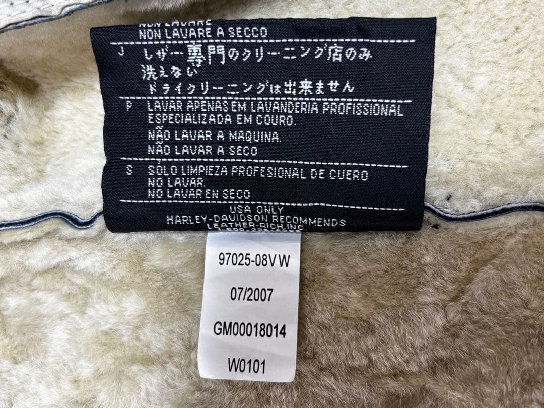 【新春SALE】Harley-Davidson リアルムートンジャケットM 女性