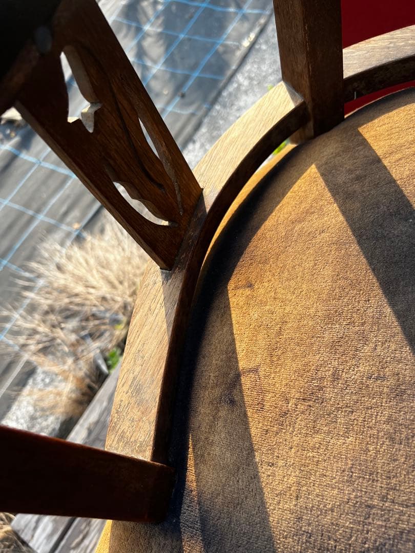 110アンティーク 大正時代 ドクターチェア 回転椅子 リペア歴無しオリジナル