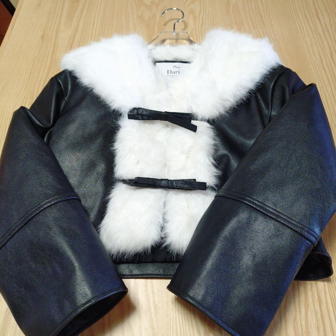 Darich ダーリッチ リボンベルトヴィンテージレザージャケット ブラック