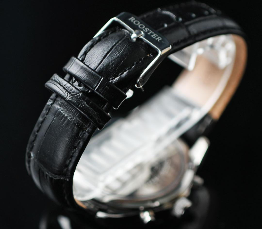 電波ソーラー腕時計100m防水メンズ新品未使用 本革ベルト世界限定500本