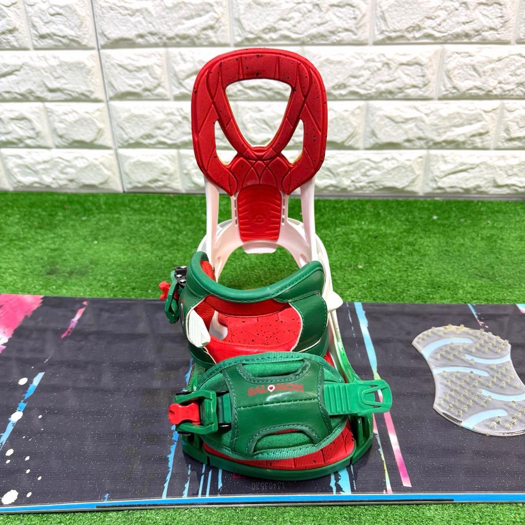 美品　SALOMON 143 スノーボード　ビンディング　スイカ　可愛い　ケース