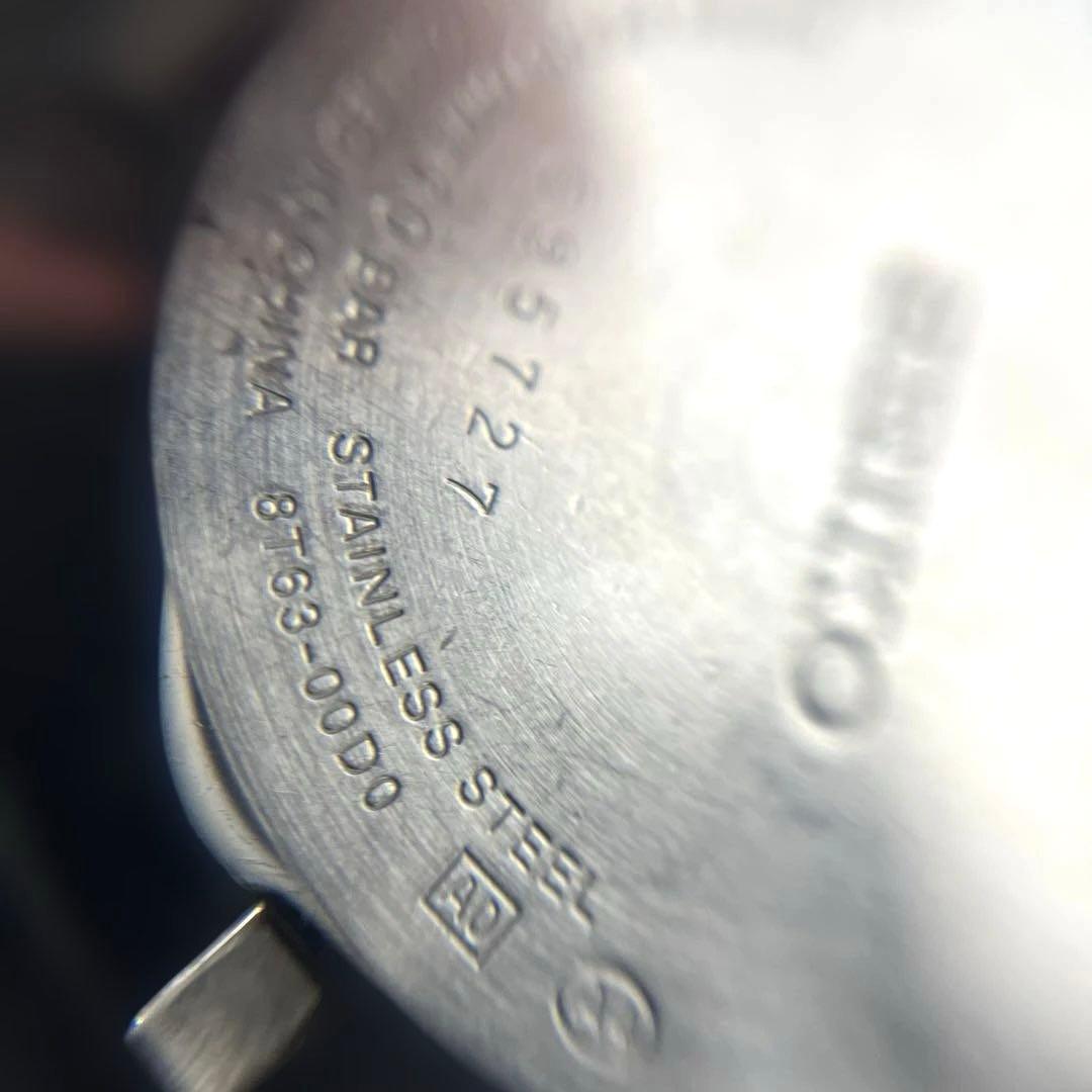 【稼働美品】SEIKO クロノグラフ ブラック 8T63-00d0