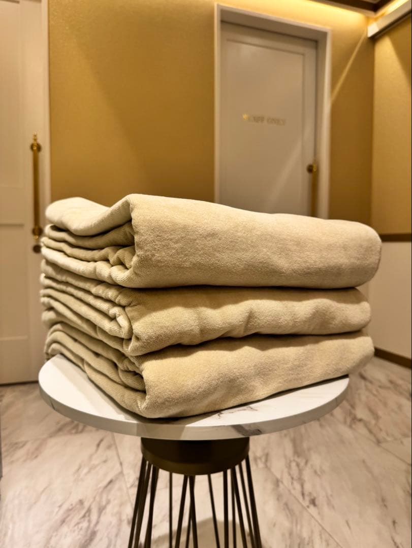 【新品未使用】業務用 エステサロン タオルケット 大判 ホワイト10枚セット