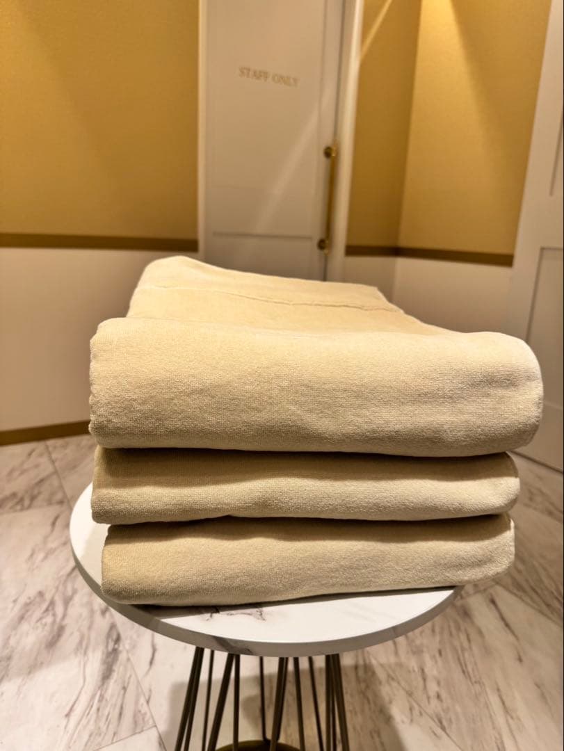 【新品未使用】業務用 エステサロン タオルケット 大判 ホワイト10枚セット