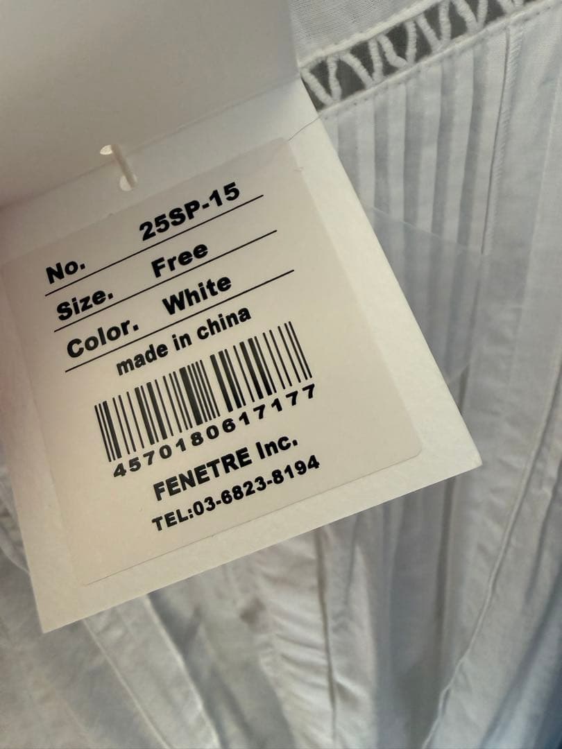 Laubeblanc Pin-tuck Lace Mini Dress　ホワイト