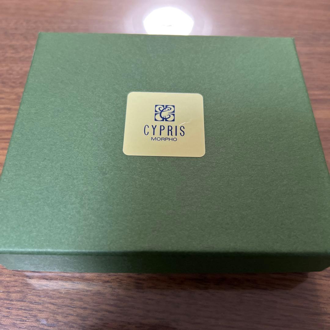 キプリス　コードバン　財布　二つ折り　カード札入れ