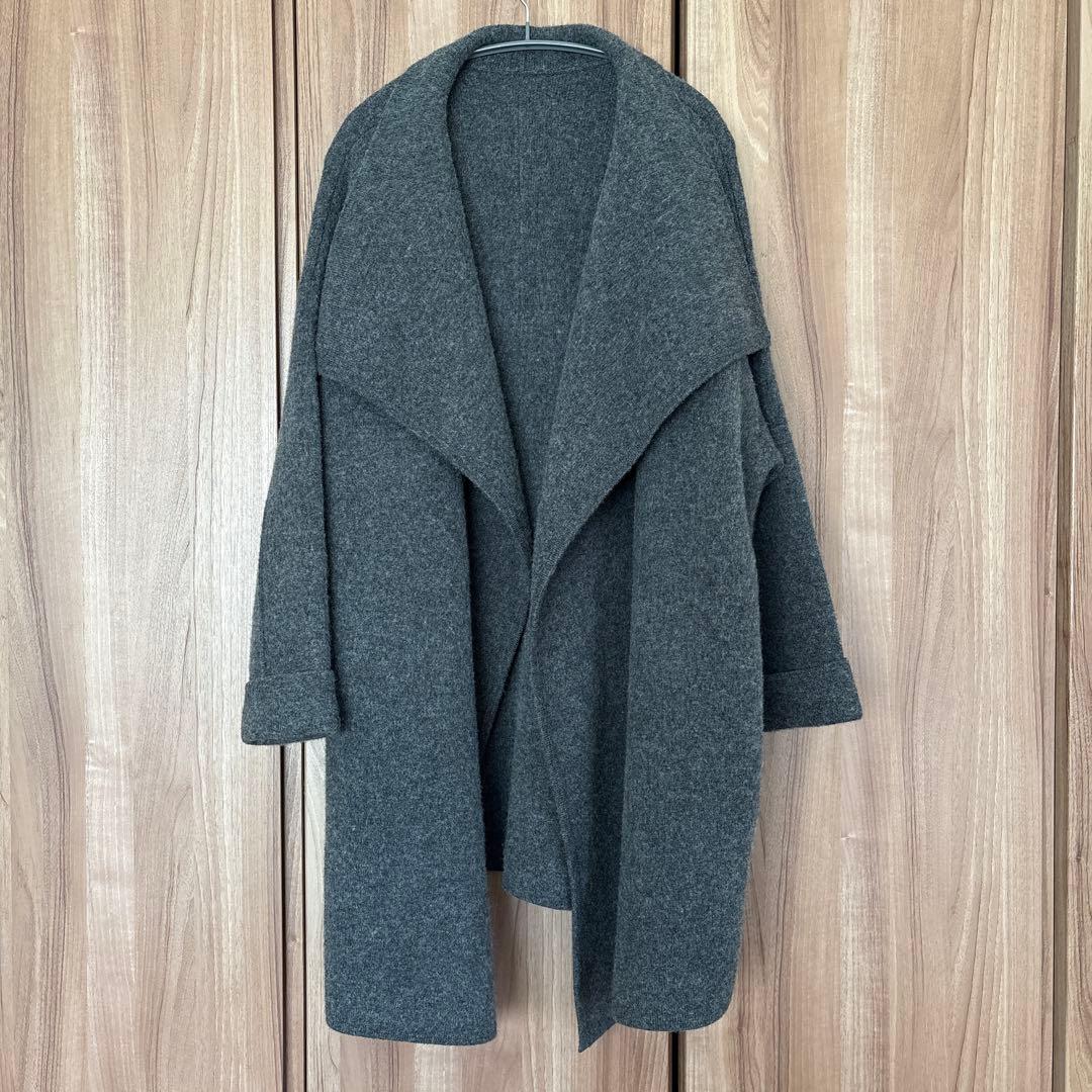 CASA FLINE メリノウールドレープコート