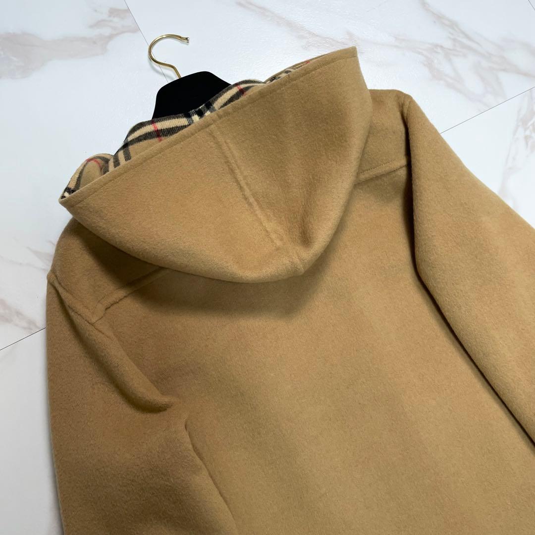 希少✨バーバリーズ ロングダッフルコート カシミヤ ダブルフェイス ノバチェック