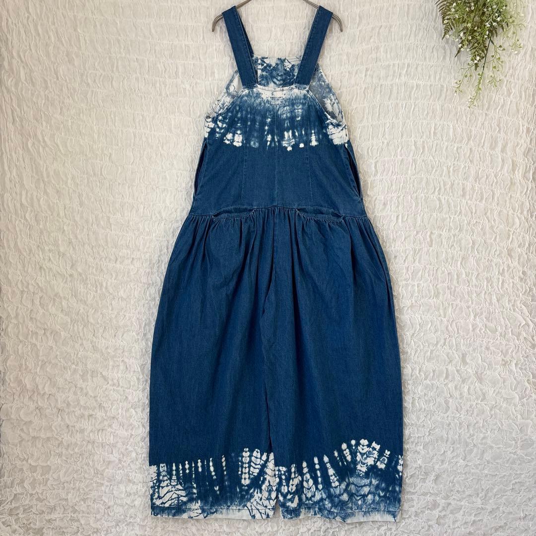 KOUNTRYキャピタル タイダイ インディゴ デニム サロペット オールイン