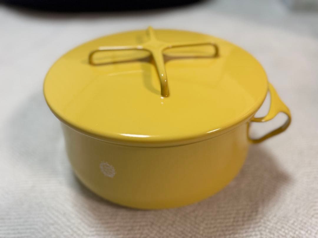 【美品・廃盤色】DANSK Köbenstyle 両手鍋 イエロー 約23cm